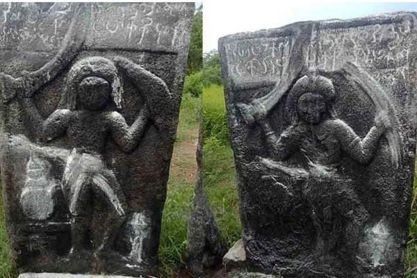 historical tombstones found near tiruvannamalai 